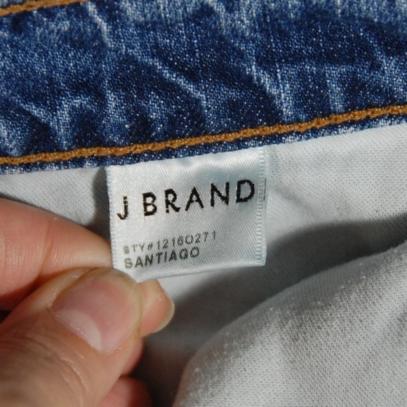 J Brand Santiago Jeans Size 27 Cropped Fringe Made USA Style 12160271 - Picture 6 of 8